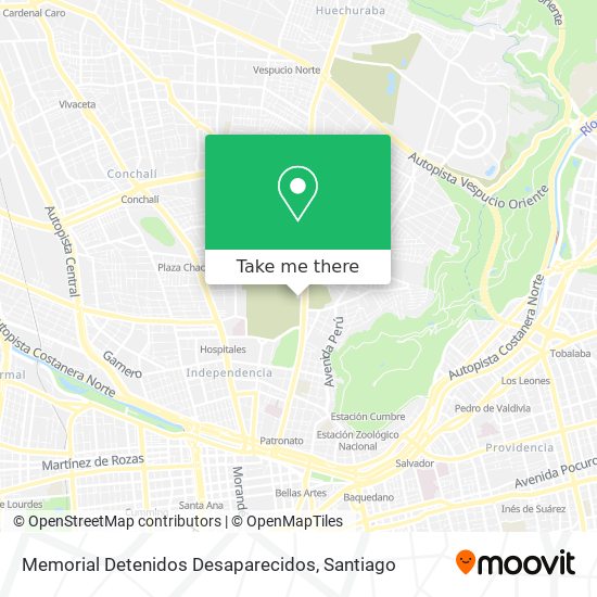 Memorial Detenidos Desaparecidos map