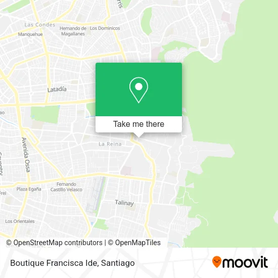 Mapa de Boutique Francisca Ide