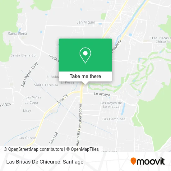 Las Brisas De Chicureo map