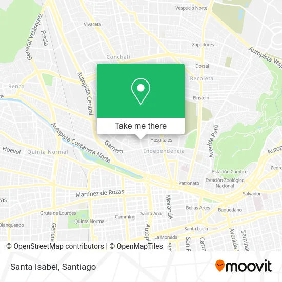 Santa Isabel map