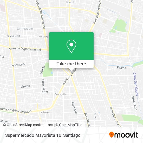 Mapa de Supermercado Mayorista 10