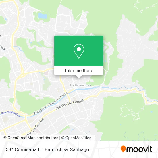 53ª Comisaría Lo Barnechea map