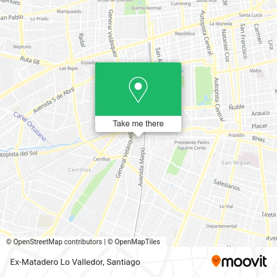 Ex-Matadero Lo Valledor map