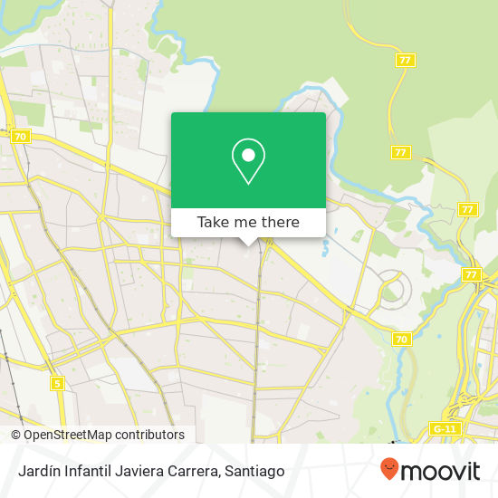 Jardín Infantil Javiera Carrera map