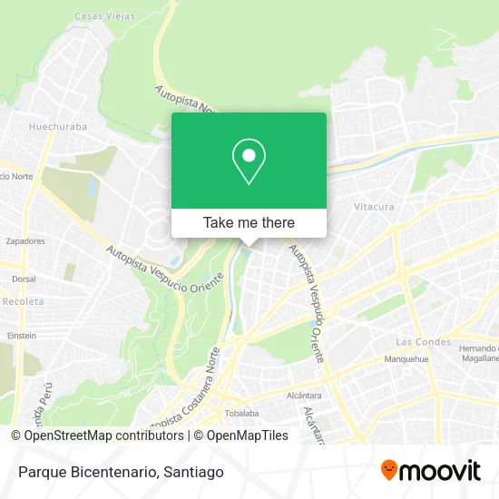 Mapa de Parque Bicentenario