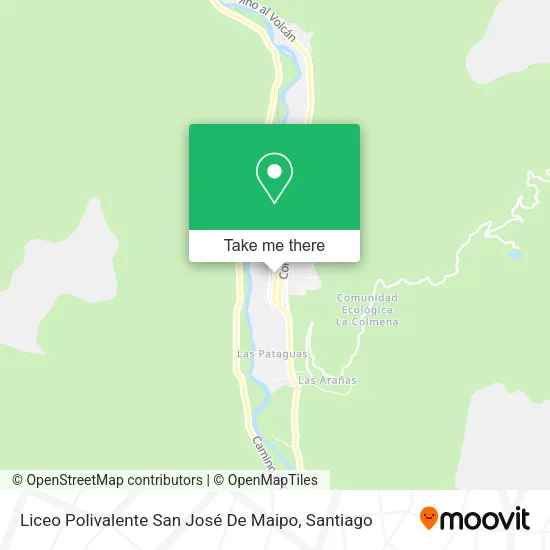 Liceo Polivalente San José De Maipo map