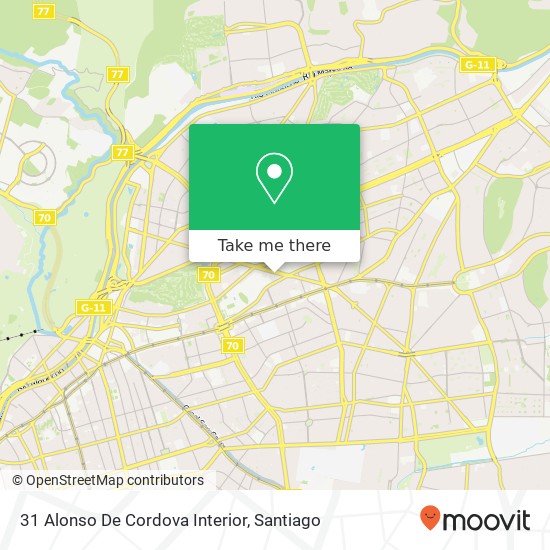 31 Alonso De Cordova Interior map