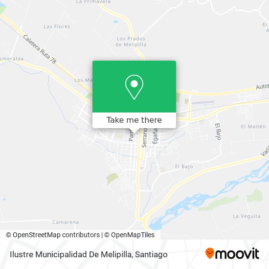 Mapa de Ilustre Municipalidad De Melipilla