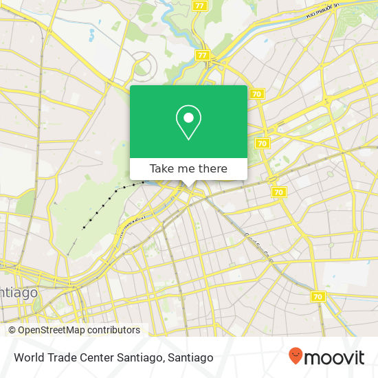 Mapa de World Trade Center Santiago