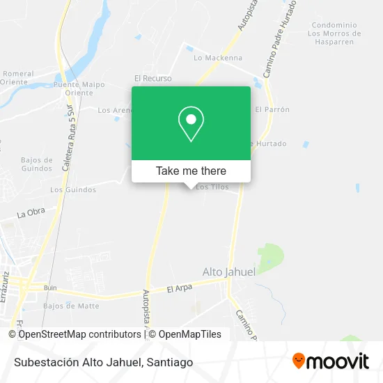 Subestación Alto Jahuel map