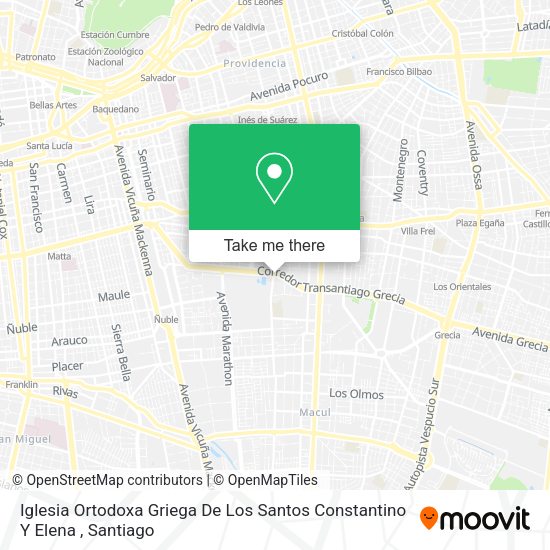 Iglesia Ortodoxa Griega De Los Santos Constantino Y Elena map