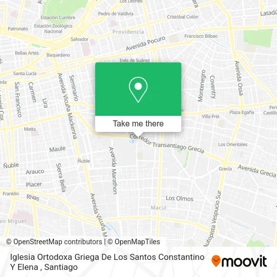 Iglesia Ortodoxa Griega De Los Santos Constantino Y Elena map
