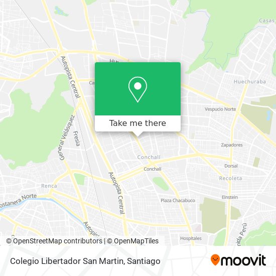 Mapa de Colegio Libertador San Martin