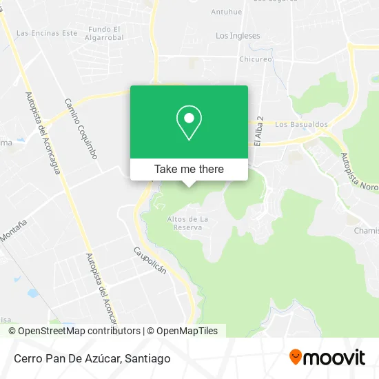 Cerro Pan De Azúcar map