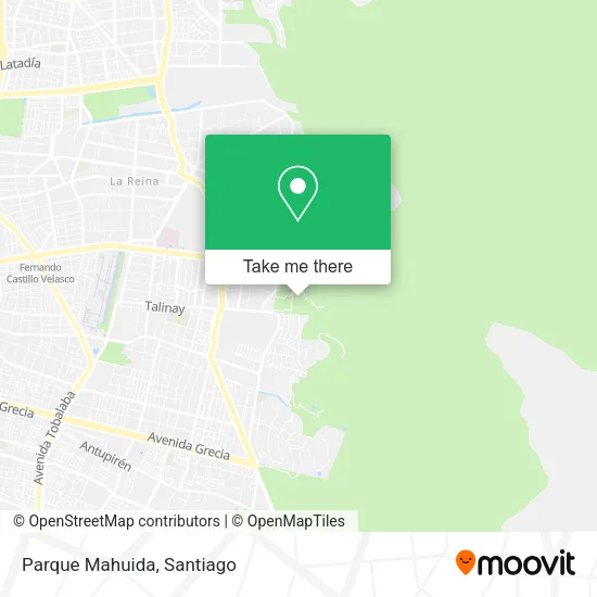 Parque Mahuida map