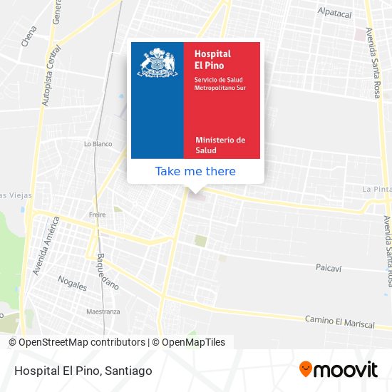 Hospital El Pino map