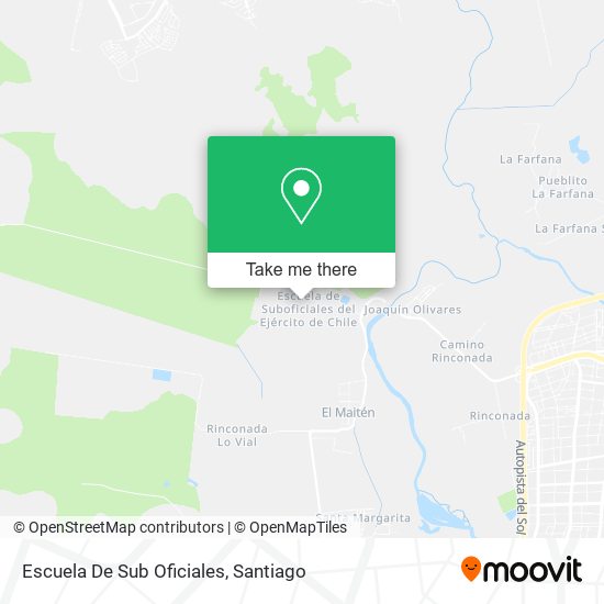 Mapa de Escuela De Sub Oficiales