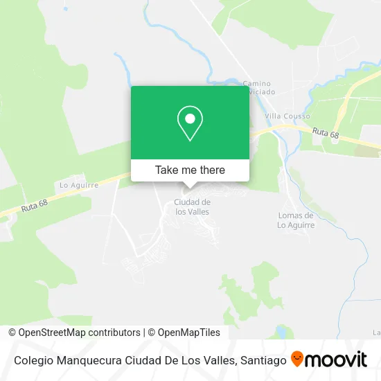 Colegio Manquecura Ciudad De Los Valles map