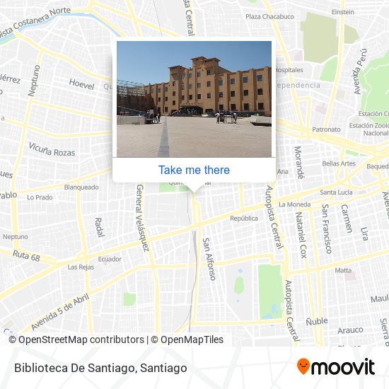 Biblioteca De Santiago map