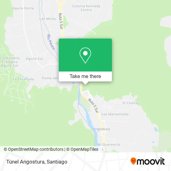 Túnel Angostura map