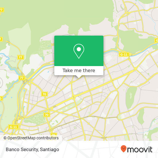 Banco Security map