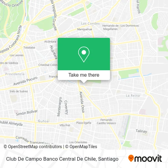 Club De Campo Banco Central De Chile map