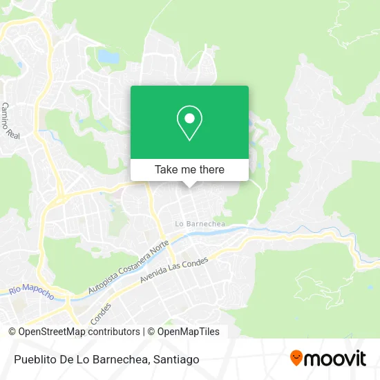 Pueblito De Lo Barnechea map