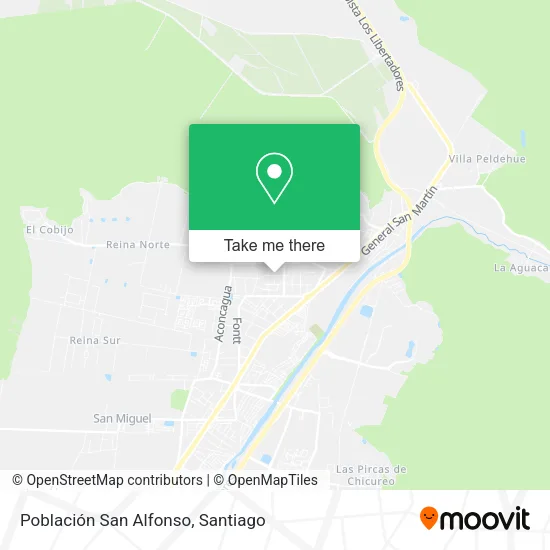 Población San Alfonso map