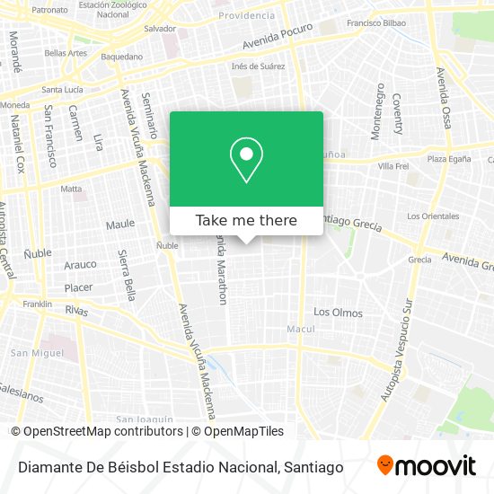 Diamante De Béisbol Estadio Nacional map