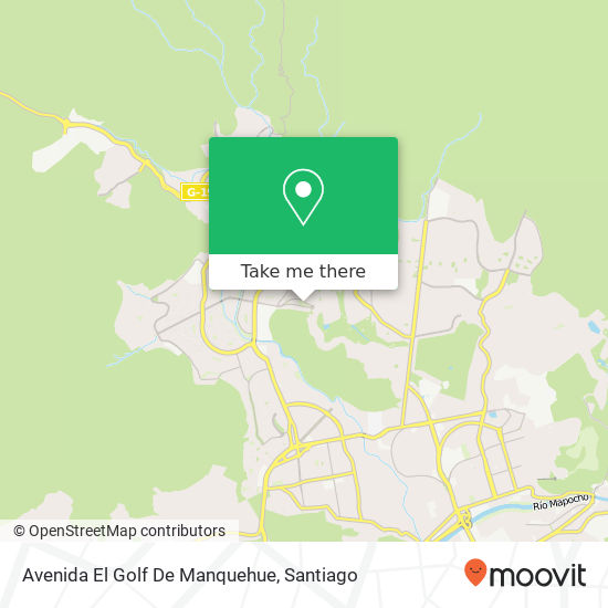 Mapa de Avenida El Golf De Manquehue