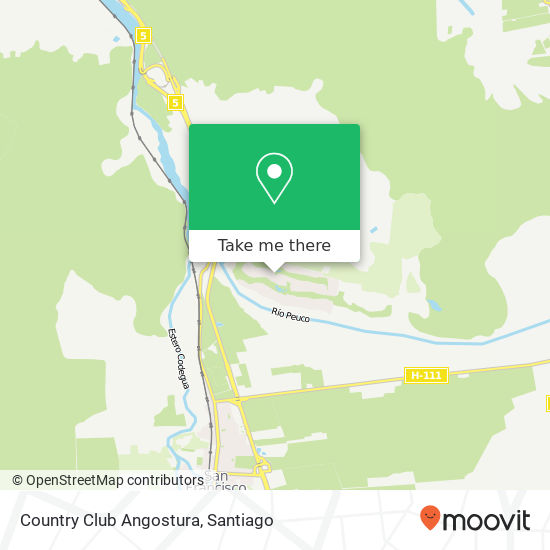 Country Club Angostura map