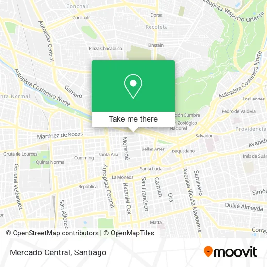 Mercado Central map