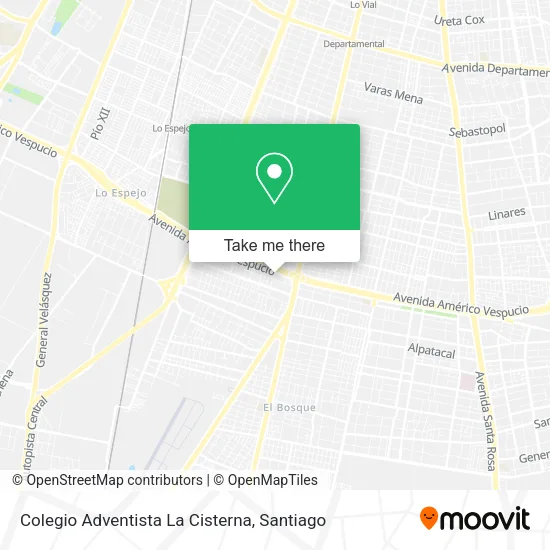 Colegio Adventista La Cisterna map