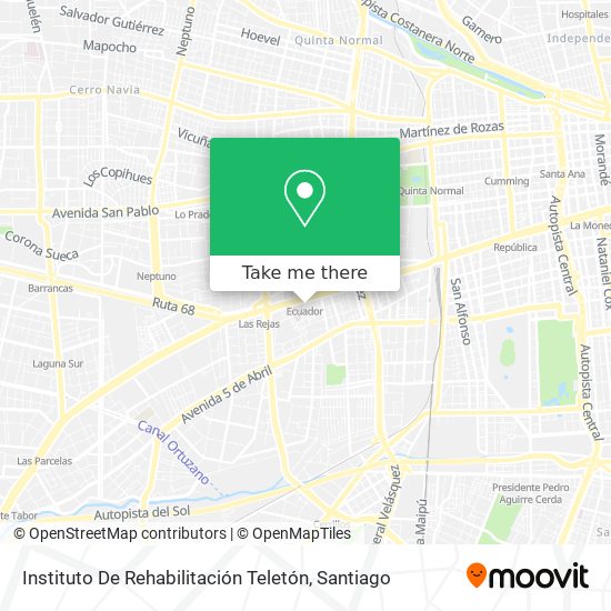 Instituto De Rehabilitación Teletón map