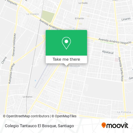 Colegio Tantauco El Bosque map