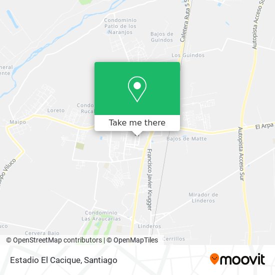 Mapa de Estadio El Cacique