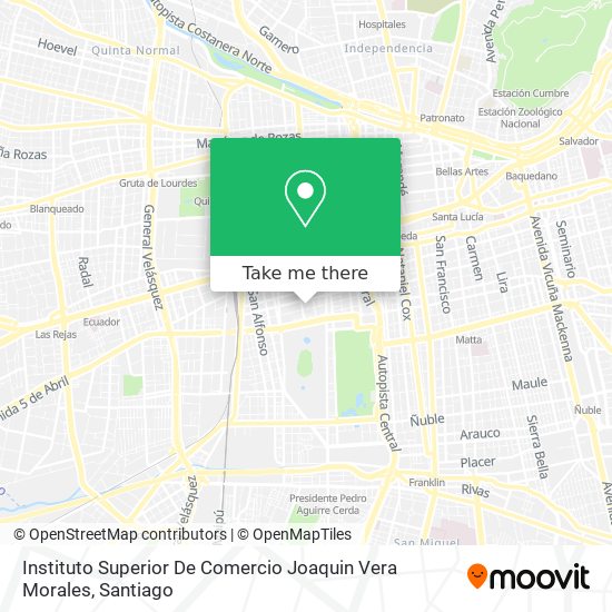 Mapa de Instituto Superior De Comercio Joaquin Vera Morales