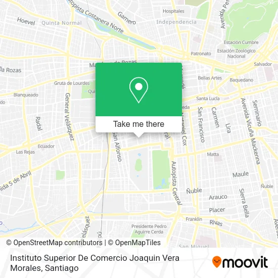 Instituto Superior De Comercio Joaquin Vera Morales map