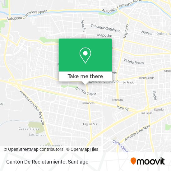 Mapa de Cantón De Reclutamiento