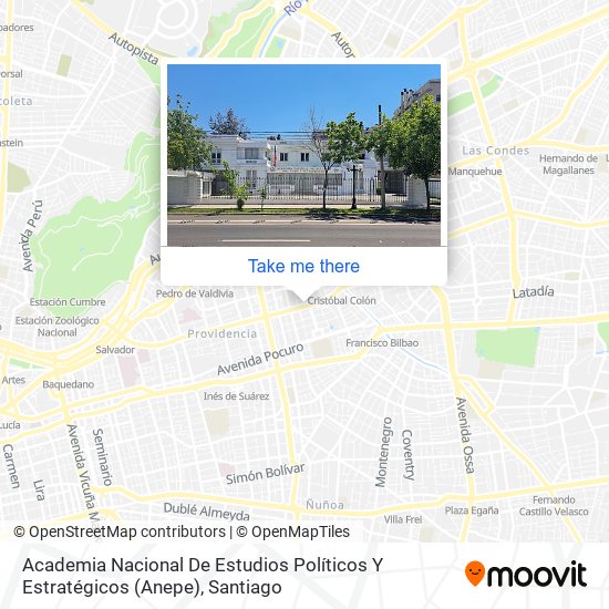 Academia Nacional De Estudios Políticos Y Estratégicos (Anepe) map