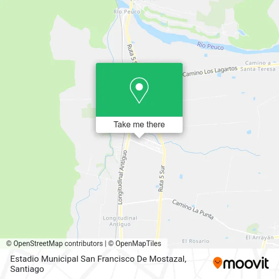 Estadio Municipal San Francisco De Mostazal map