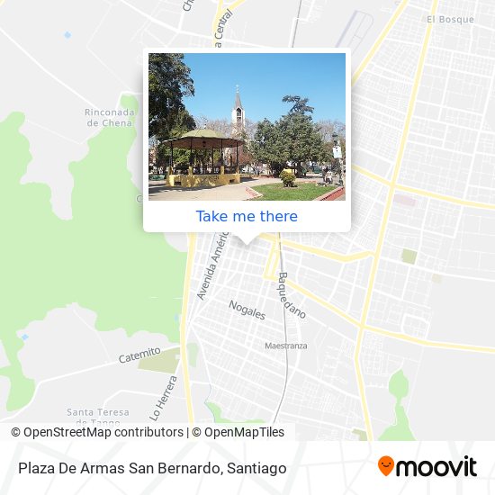 Plaza De Armas San Bernardo map