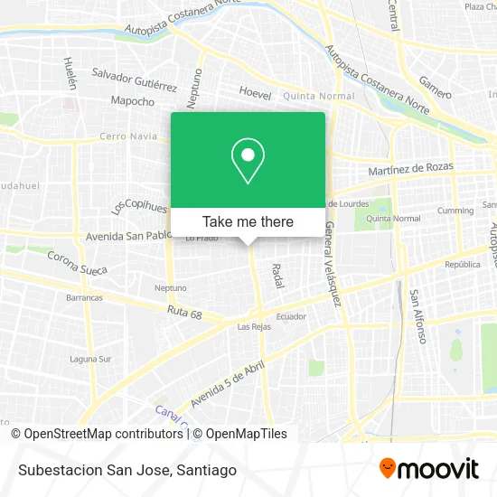 Subestacion San Jose map