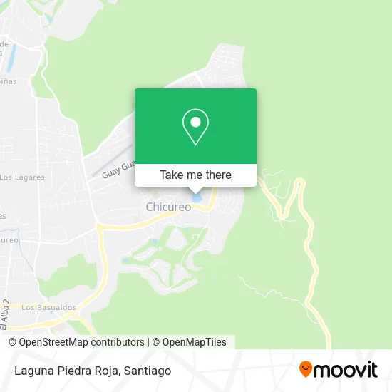 Laguna Piedra Roja map