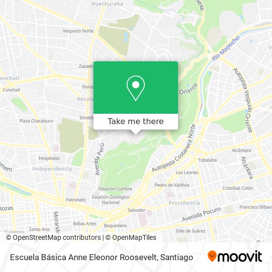 Mapa de Escuela Básica Anne Eleonor Roosevelt