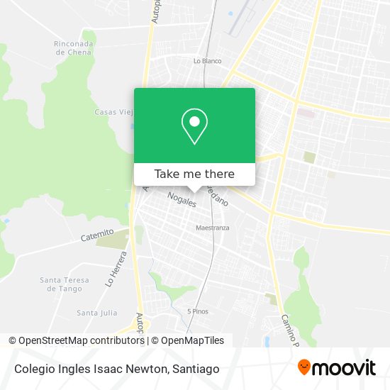 Colegio Ingles Isaac Newton map