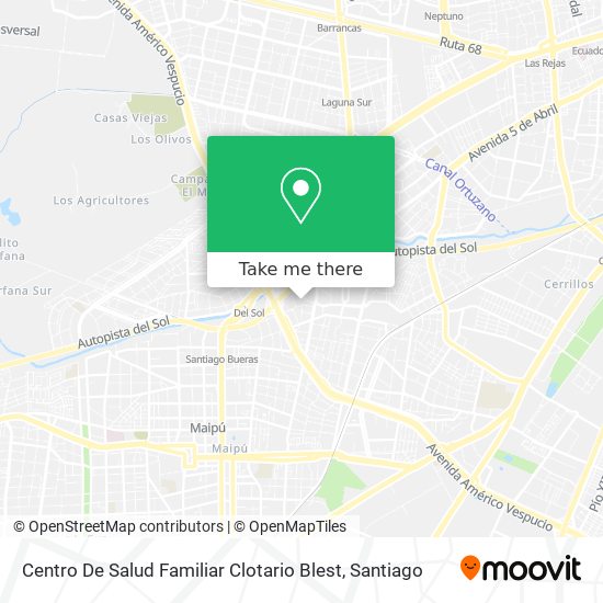 Centro De Salud Familiar Clotario Blest map