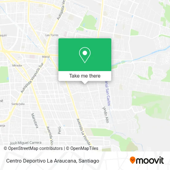 Centro Deportivo La Araucana map