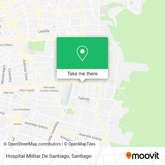 Hospital Militar De Santiago map