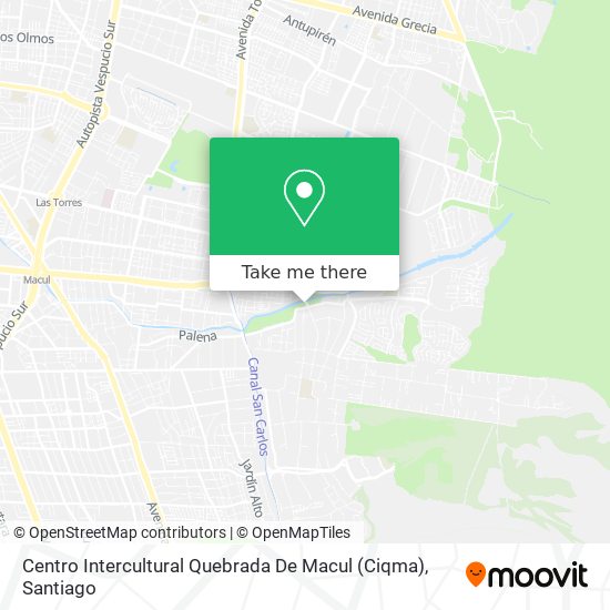 Centro Intercultural Quebrada De Macul (Ciqma) map